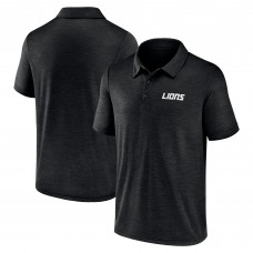 Detroit Lions Logo Athletic Black Unstoppable Polo