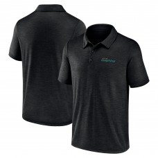 Miami Dolphins Logo Athletic Black Unstoppable Polo