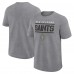 Футболка New Orleans Saints Logo Athletic Heather Gray Top Notch