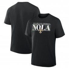 Футболка New Orleans Saints Fanatics Black Hometown True Favorite