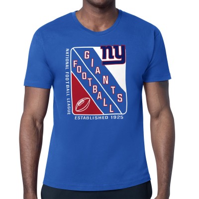 New York Giants Starter Royal Shield Logo T-Shirt