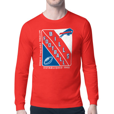 Футболка с длинным рукавом Buffalo Bills Starter Red Shield Logo
