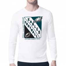 Футболка с длинным рукавом Philadelphia Eagles Starter Shield Logo - White