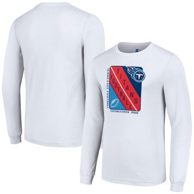 Футболка с длинным рукавом Tennessee Titans Starter Shield Logo - White