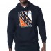 Denver Broncos Starter Navy Shield Logo Pullover Hoodie