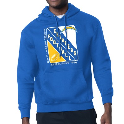Los Angeles Chargers Starter Royal Shield Logo Pullover Hoodie