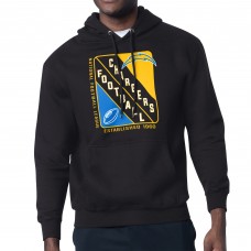 Los Angeles Chargers Starter Black Shield Logo Pullover Hoodie