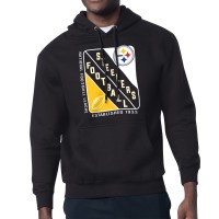Pittsburgh Steelers Starter Black Shield Logo Pullover Hoodie