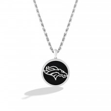 Denver Broncos True Fan 1/15 CT. T.W. Diamond & Oval Black Onyx Necklace Denver Broncos True Fan 1/15 CT. T.W. Diamond & Oval Black Onyx Necklace