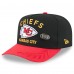 Бейсболка Kansas City Chiefs New Era Black/Red 2025 NFL Draft On Stage A-Frame 59FIFTY