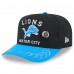 Бейсболка Detroit Lions New Era Black/Blue 2025 NFL Draft On Stage A-Frame 59FIFTY