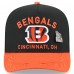 Бейсболка Cincinnati Bengals New Era Black/Orange 2025 NFL Draft On Stage A-Frame 59FIFTY