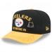 Бейсболка Pittsburgh Steelers New Era Black/Gold 2025 NFL Draft On Stage A-Frame 59FIFTY