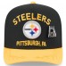 Бейсболка Pittsburgh Steelers New Era Black/Gold 2025 NFL Draft On Stage A-Frame 59FIFTY