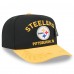 Бейсболка Pittsburgh Steelers New Era Black/Gold 2025 NFL Draft On Stage A-Frame 59FIFTY