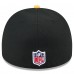 Бейсболка Pittsburgh Steelers New Era Black/Gold 2025 NFL Draft On Stage A-Frame 59FIFTY
