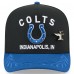 Бейсболка Indianapolis Colts New Era Black/Royal 2025 NFL Draft On Stage A-Frame 59FIFTY