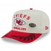 Бейсболка Kansas City Chiefs New Era Cream/Red 2025 NFL Draft A-Frame 59FIFTY