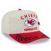 Бейсболка Kansas City Chiefs New Era Cream/Red 2025 NFL Draft A-Frame 59FIFTY