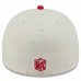 Бейсболка Kansas City Chiefs New Era Cream/Red 2025 NFL Draft A-Frame 59FIFTY