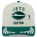 Бейсболка New York Jets New Era Cream/Green 2025 NFL Draft A-Frame 59FIFTY