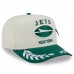 Бейсболка New York Jets New Era Cream/Green 2025 NFL Draft A-Frame 59FIFTY