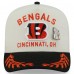 Бейсболка Cincinnati Bengals New Era Cream/Black 2025 NFL Draft A-Frame 59FIFTY