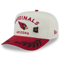 Бейсболка Arizona Cardinals New Era Cream/Cardinal 2025 NFL Draft A-Frame 59FIFTY