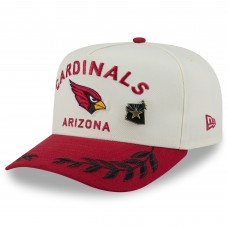 Бейсболка Arizona Cardinals New Era Cream/Cardinal 2025 NFL Draft A-Frame 59FIFTY