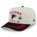 Бейсболка Atlanta Falcons New Era Cream/Black 2025 NFL Draft A-Frame 59FIFTY