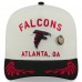 Бейсболка Atlanta Falcons New Era Cream/Black 2025 NFL Draft A-Frame 59FIFTY