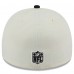 Бейсболка Atlanta Falcons New Era Cream/Black 2025 NFL Draft A-Frame 59FIFTY