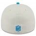Бейсболка Carolina Panthers New Era Cream/Blue 2025 NFL Draft A-Frame 59FIFTY