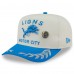 Бейсболка Detroit Lions New Era Cream/Blue 2025 NFL Draft A-Frame 59FIFTY