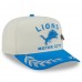 Бейсболка Detroit Lions New Era Cream/Blue 2025 NFL Draft A-Frame 59FIFTY