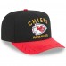 Бейсболка Kansas City Chiefs New Era Black/Red 2025 NFL Draft A-Frame 9FIFTY Snapback