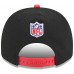 Бейсболка Kansas City Chiefs New Era Black/Red 2025 NFL Draft A-Frame 9FIFTY Snapback