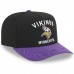 Бейсболка Minnesota Vikings New Era Black/Purple 2025 NFL Draft A-Frame 9FIFTY Snapback