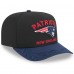 Бейсболка New England Patriots New Era Black/Navy 2025 NFL Draft A-Frame 9FIFTY Snapback