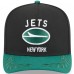 Бейсболка New York Jets New Era Black/Green 2025 NFL Draft A-Frame 9FIFTY Snapback