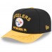 Бейсболка Pittsburgh Steelers New Era Black/Gold 2025 NFL Draft A-Frame 9FIFTY Snapback