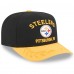Бейсболка Pittsburgh Steelers New Era Black/Gold 2025 NFL Draft A-Frame 9FIFTY Snapback