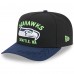 Бейсболка Seattle Seahawks New Era Black/College Navy 2025 NFL Draft A-Frame 9FIFTY Snapback Бейсболка Seattle Seahawks New Era Black/College Navy 2025 NFL Draft A-Frame 9FIFTY Snapback