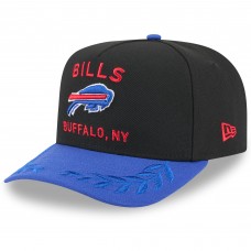 Бейсболка Buffalo Bills New Era Black/Royal 2025 NFL Draft A-Frame 9FIFTY Snapback