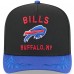 Бейсболка Buffalo Bills New Era Black/Royal 2025 NFL Draft A-Frame 9FIFTY Snapback