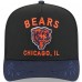 Бейсболка Chicago Bears New Era Black/Navy 2025 NFL Draft A-Frame 9FIFTY Snapback