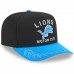 Бейсболка Detroit Lions New Era Black/Blue 2025 NFL Draft A-Frame 9FIFTY Snapback