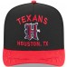 Бейсболка Houston Texans New Era Black/Red 2025 NFL Draft A-Frame 9FIFTY Snapback
