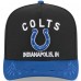 Бейсболка Indianapolis Colts New Era Black/Royal 2025 NFL Draft A-Frame 9FIFTY Snapback