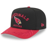 Бейсболка Arizona Cardinals New Era Black/Cardinal 2025 NFL Draft A-Frame 9FIFTY Snapback
